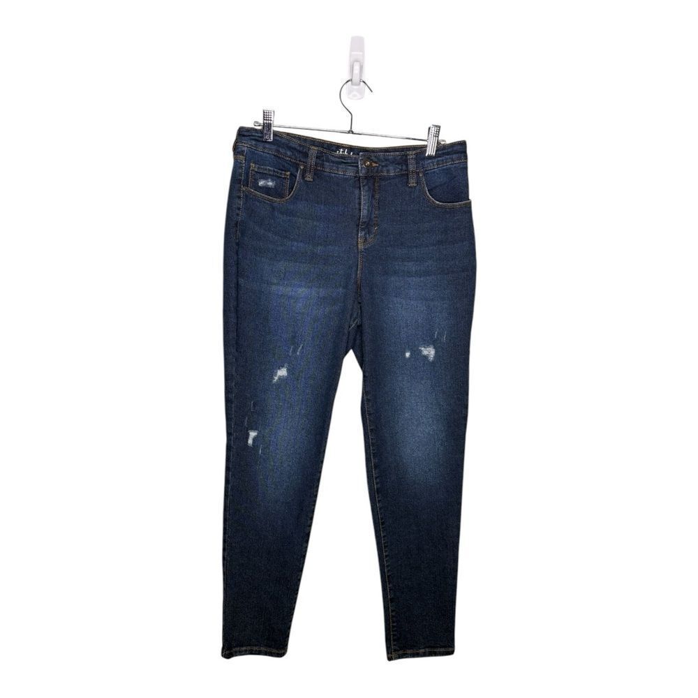 Style & co curvy skinny leg jeans size 6 shorts ripped distressed stretch